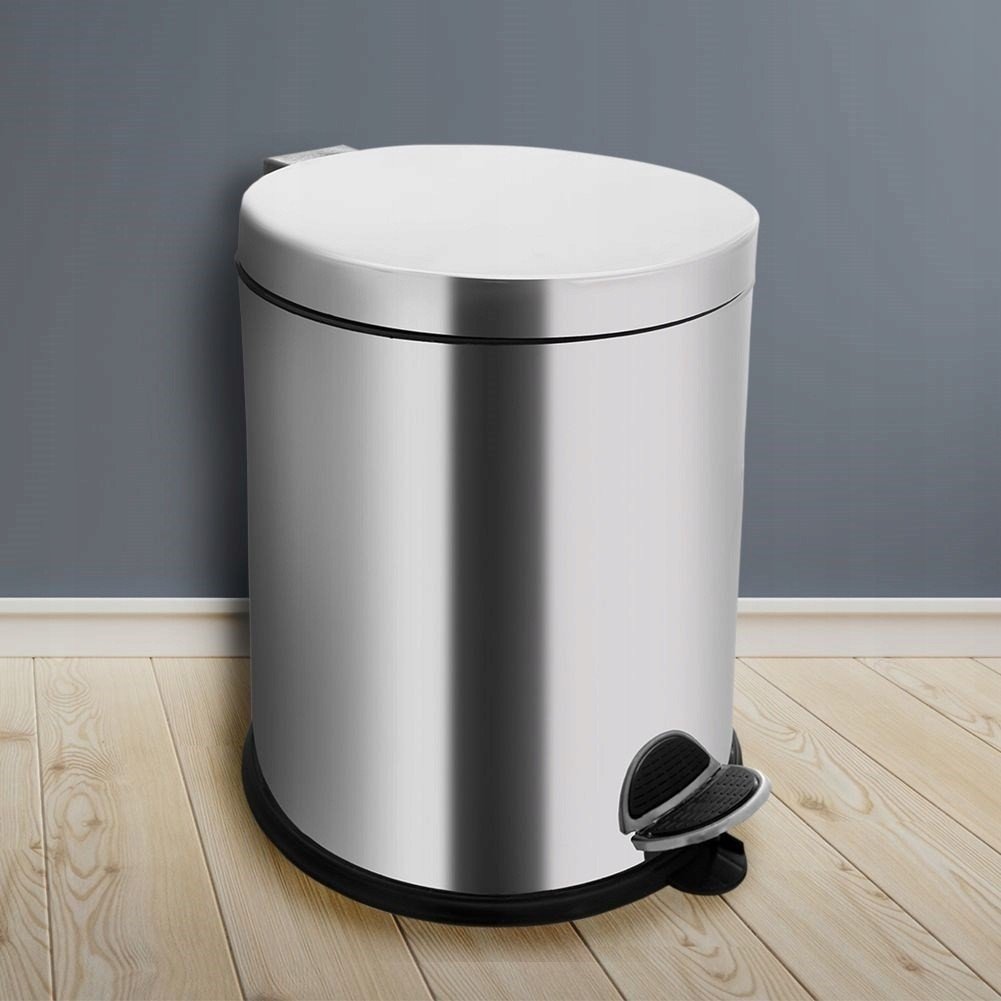 Odpadkový koš s pedálem ocelový kulatý 14 l