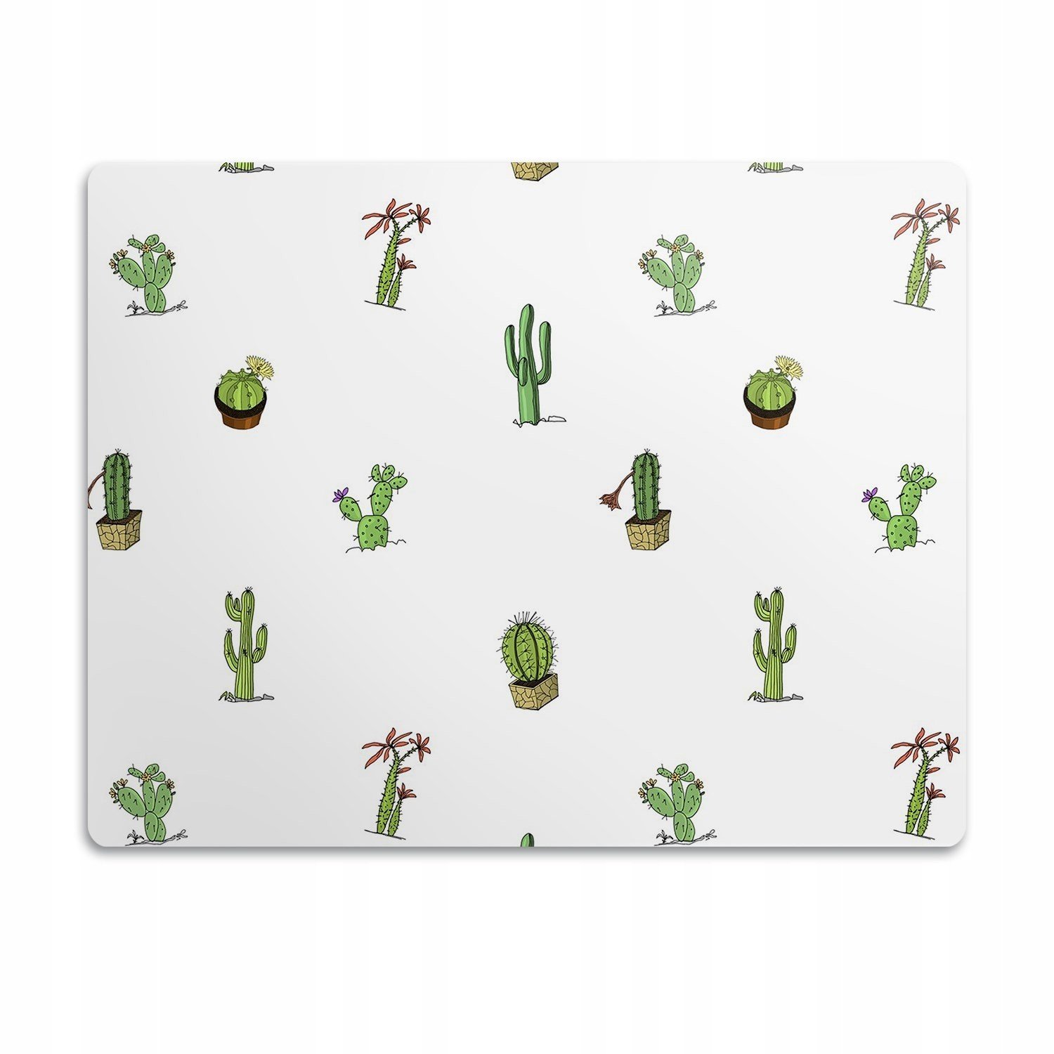 Pro kočku psa podložka pod misky Kaktusy 90x60cm