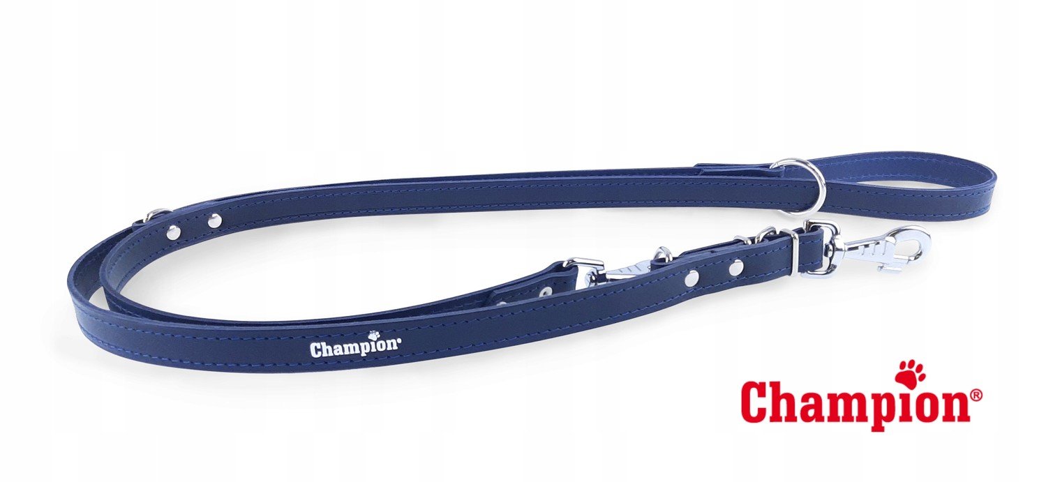 Reg. Lanyard Kůže Champion 2,4 m/ 2,5 cm. Červené