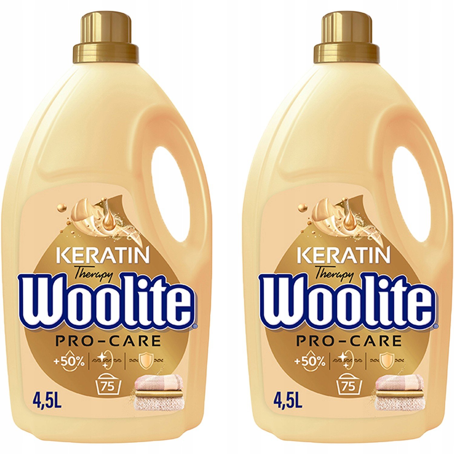 Woolite Pro-care s keratinem Prací prostředek 4,5L *2