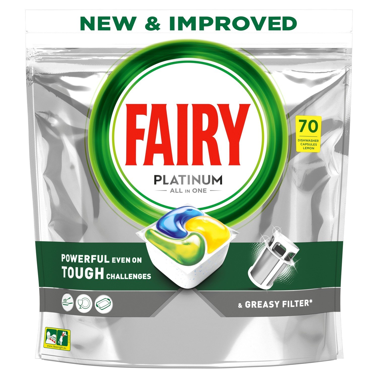 Fairy Platinum Plus All in One Yellow Kapsle pro