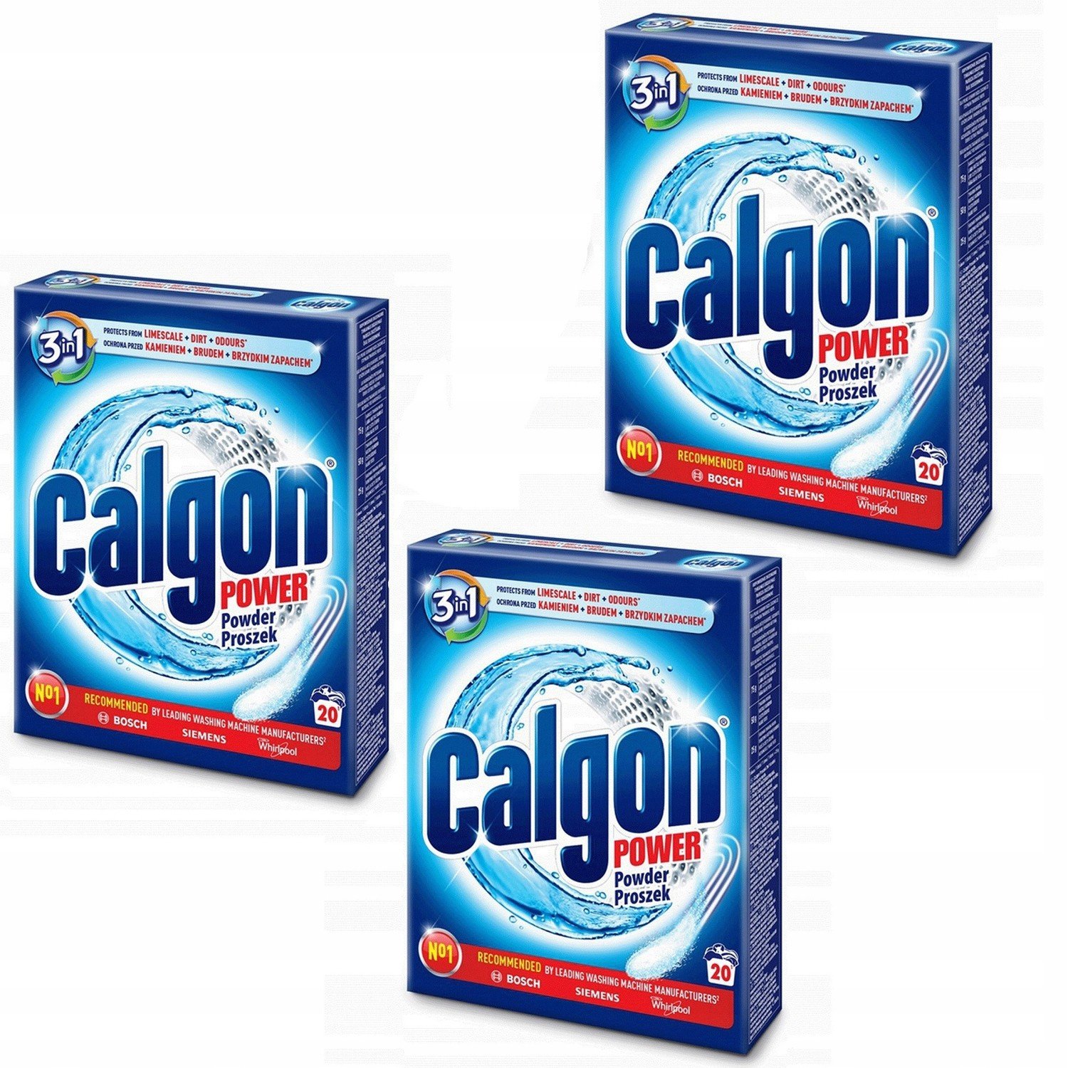 Calgon Prášek do pračky Změkčuje vodu 3x500 g