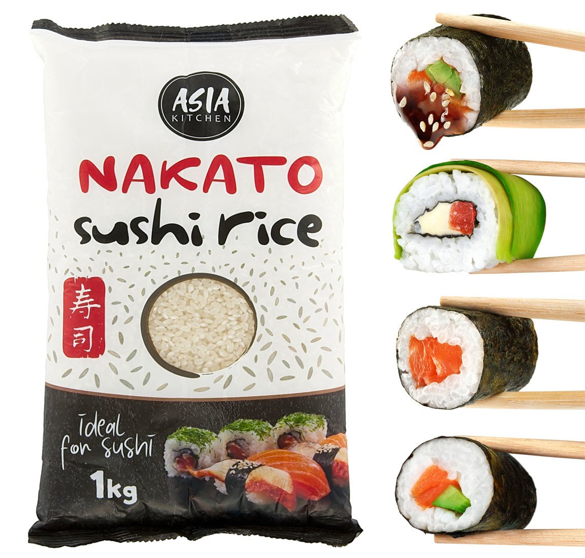 Rýže pro Sushi 1kg Nakato Premium Sushi Rice