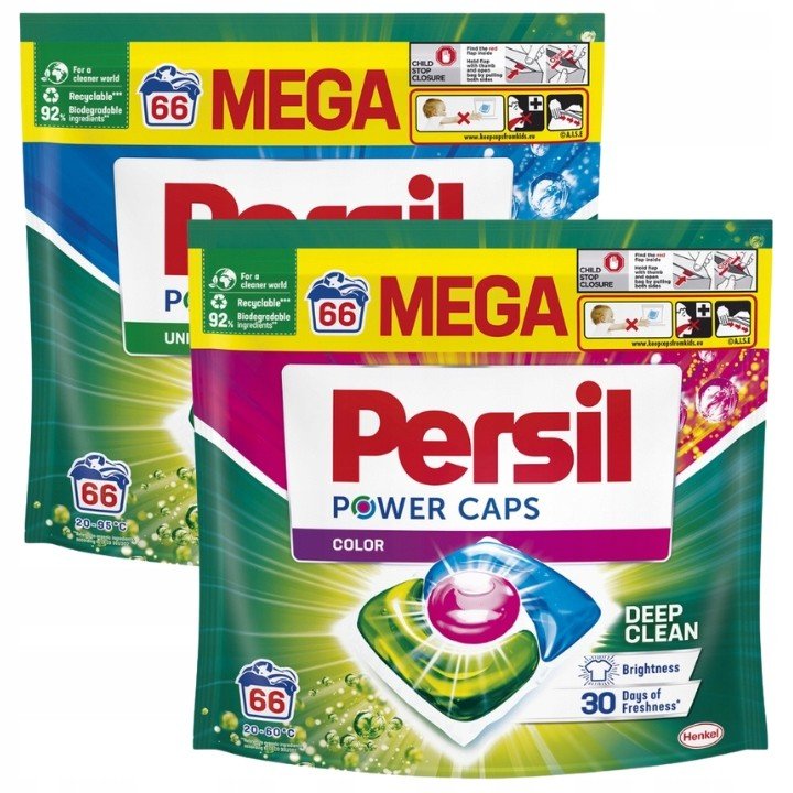 Persil Power Caps Kapsle na praní MIX 66ks x2