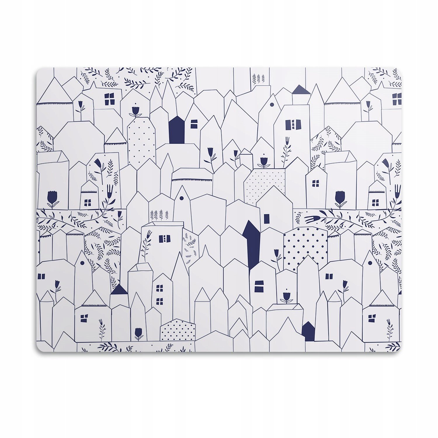 Voděodolná podložka pod misku Město obrys 90x60 cm