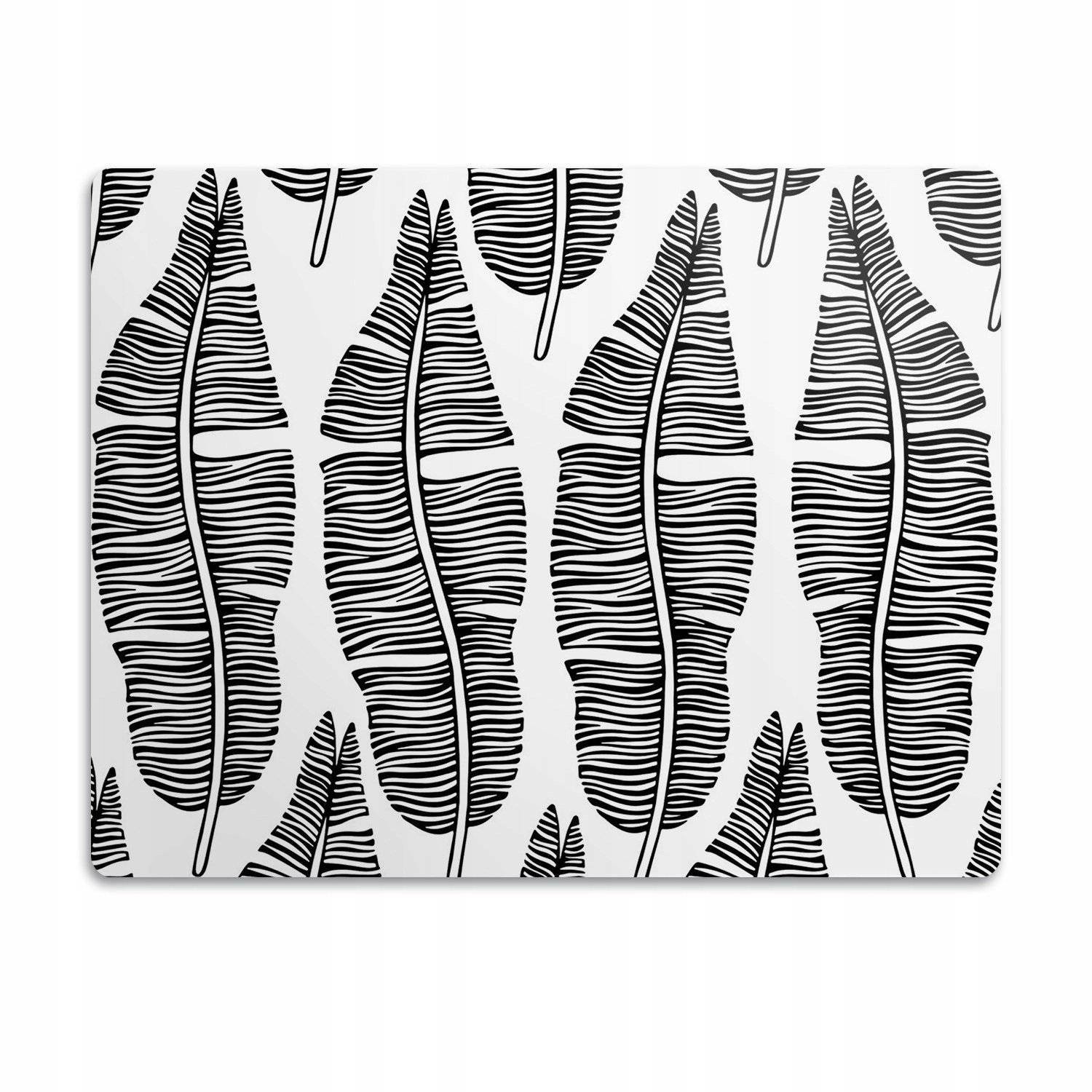 Voděodolná podložka pod misku Listy motiv 90x60 cm