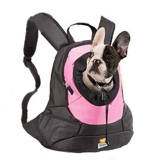Batoh taška pro psa kočka Ferplast Kangoo růžová S