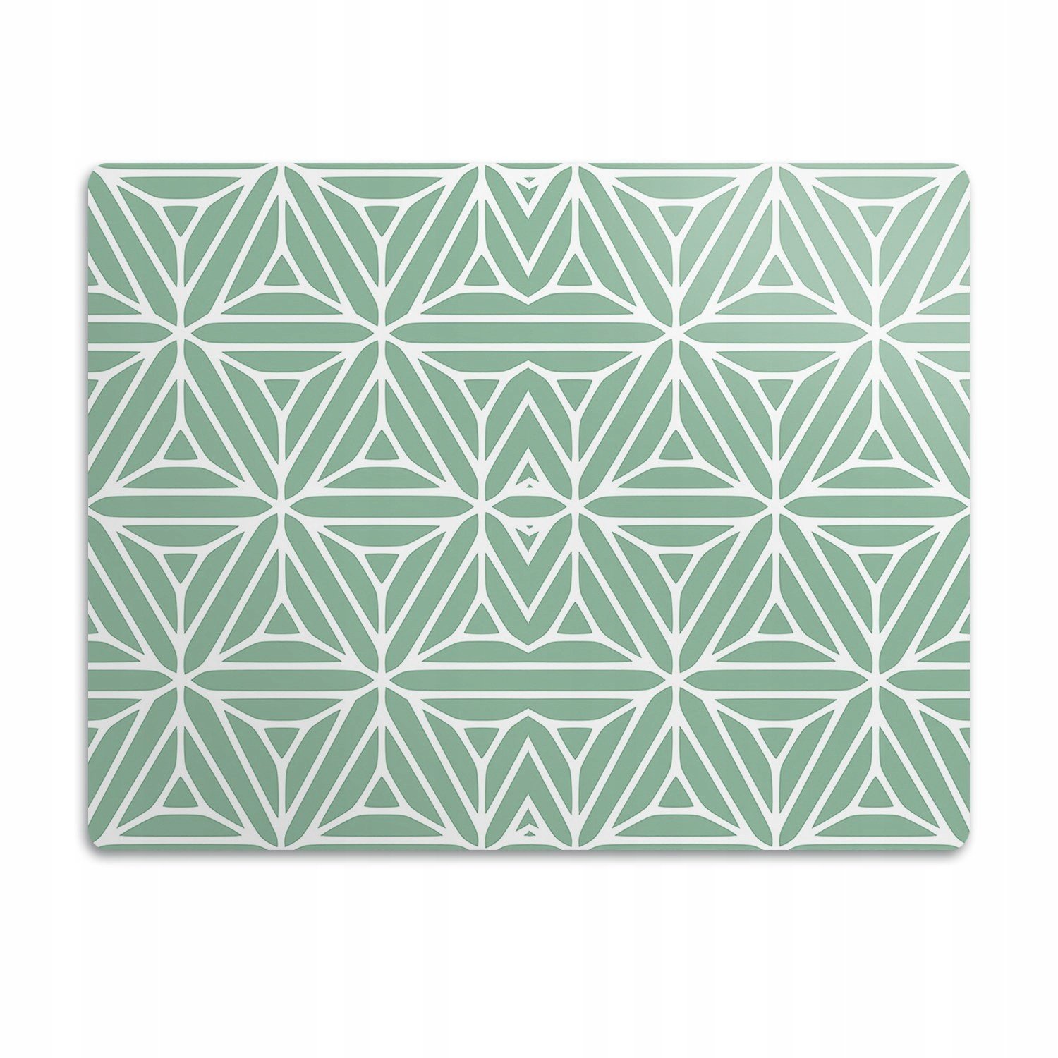 Podložka pod misku voděodolná Zelený vzor 90x60 cm