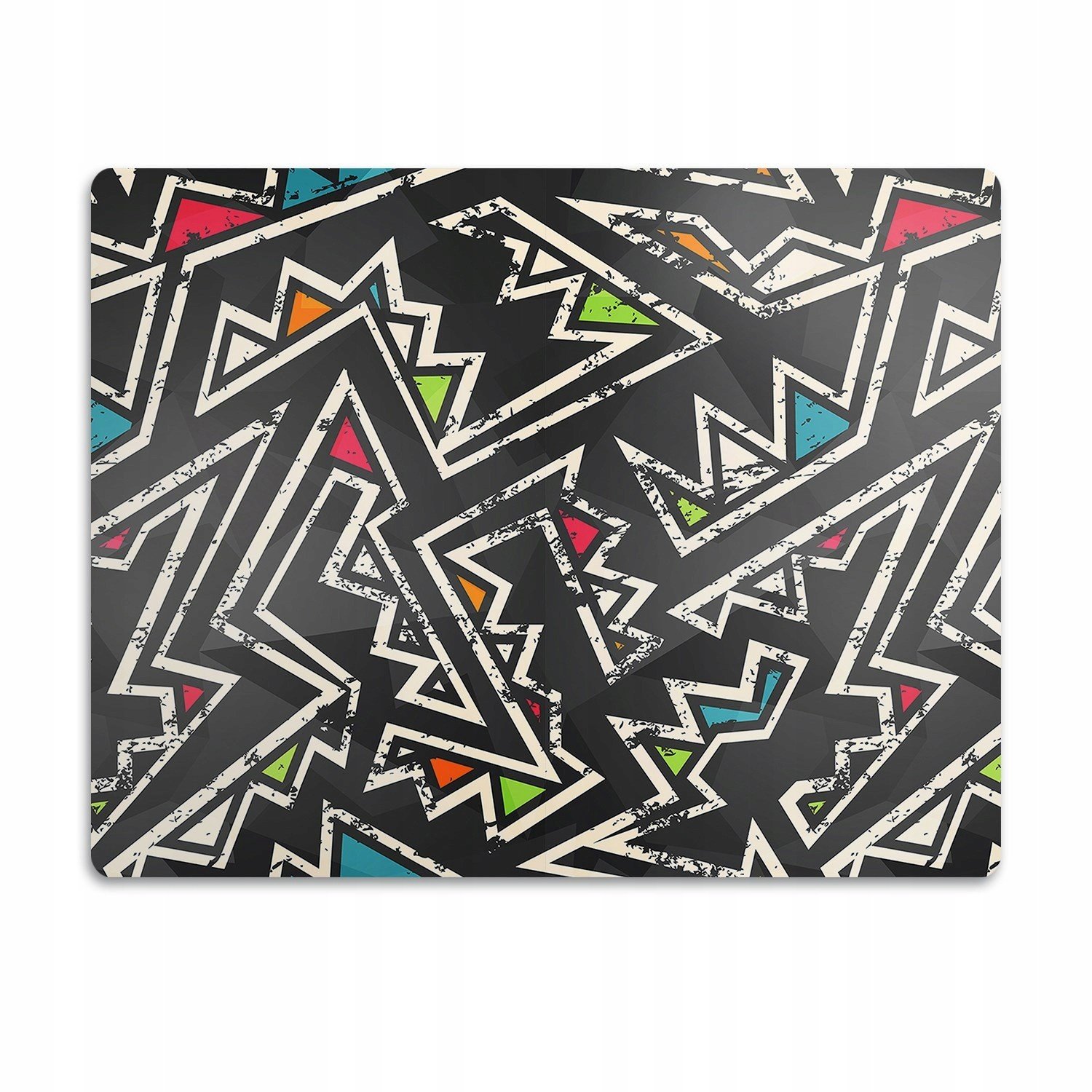 Ochranná podložka pod misky Graffiti černá 90x60 cm