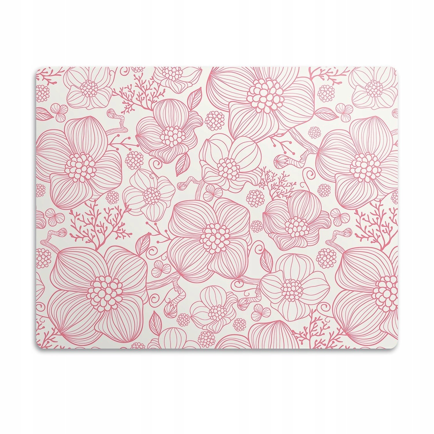 Pro psa podložka pod misku Růžový obrys květiny 90x60cm