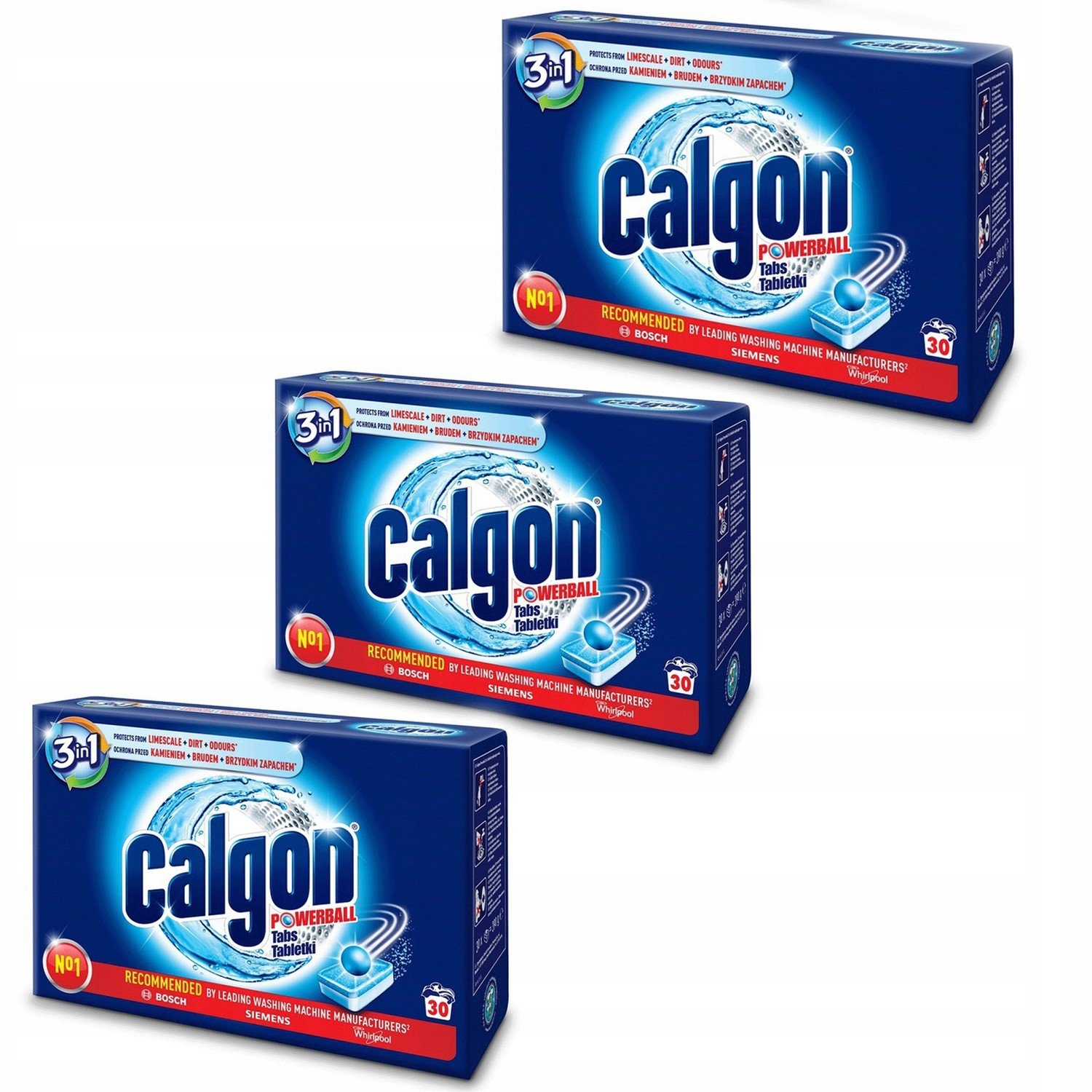 Calgon 3v1 Powerball Odvápňovací tablety 90ks