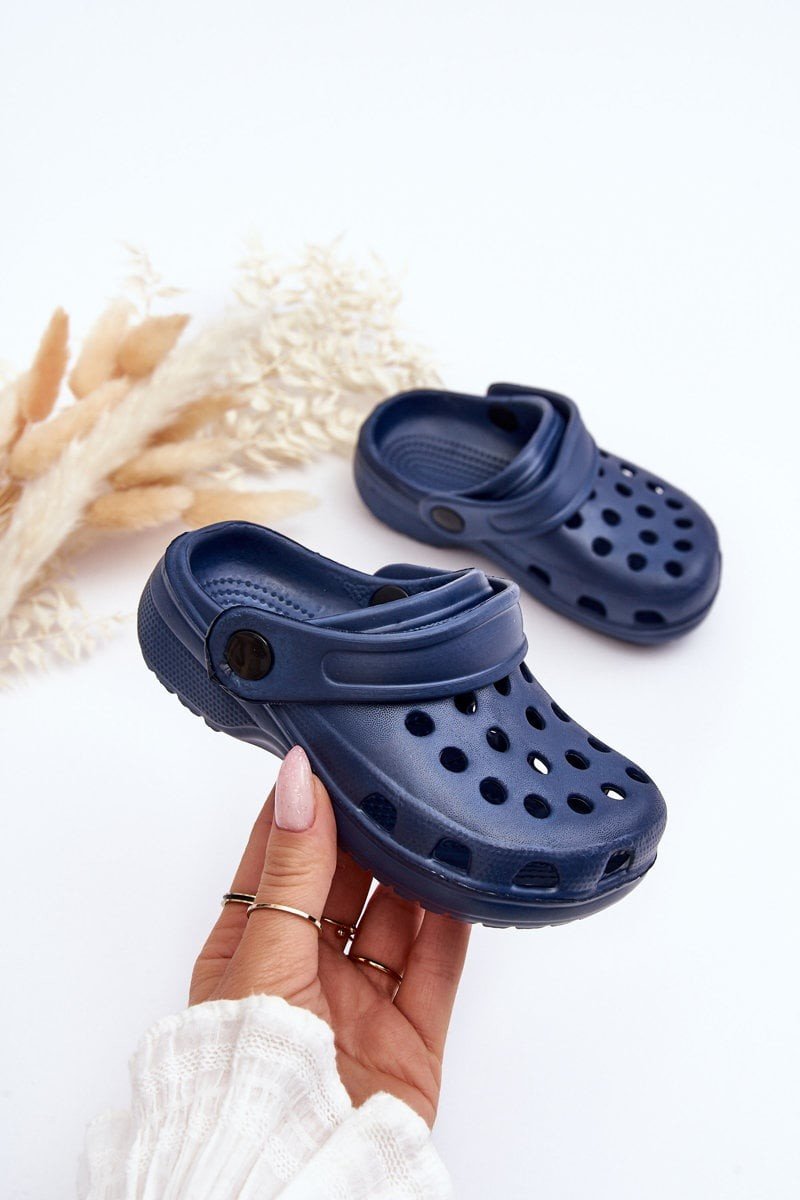 Dětská pěna Crocs Slides námořnická modrá Percy