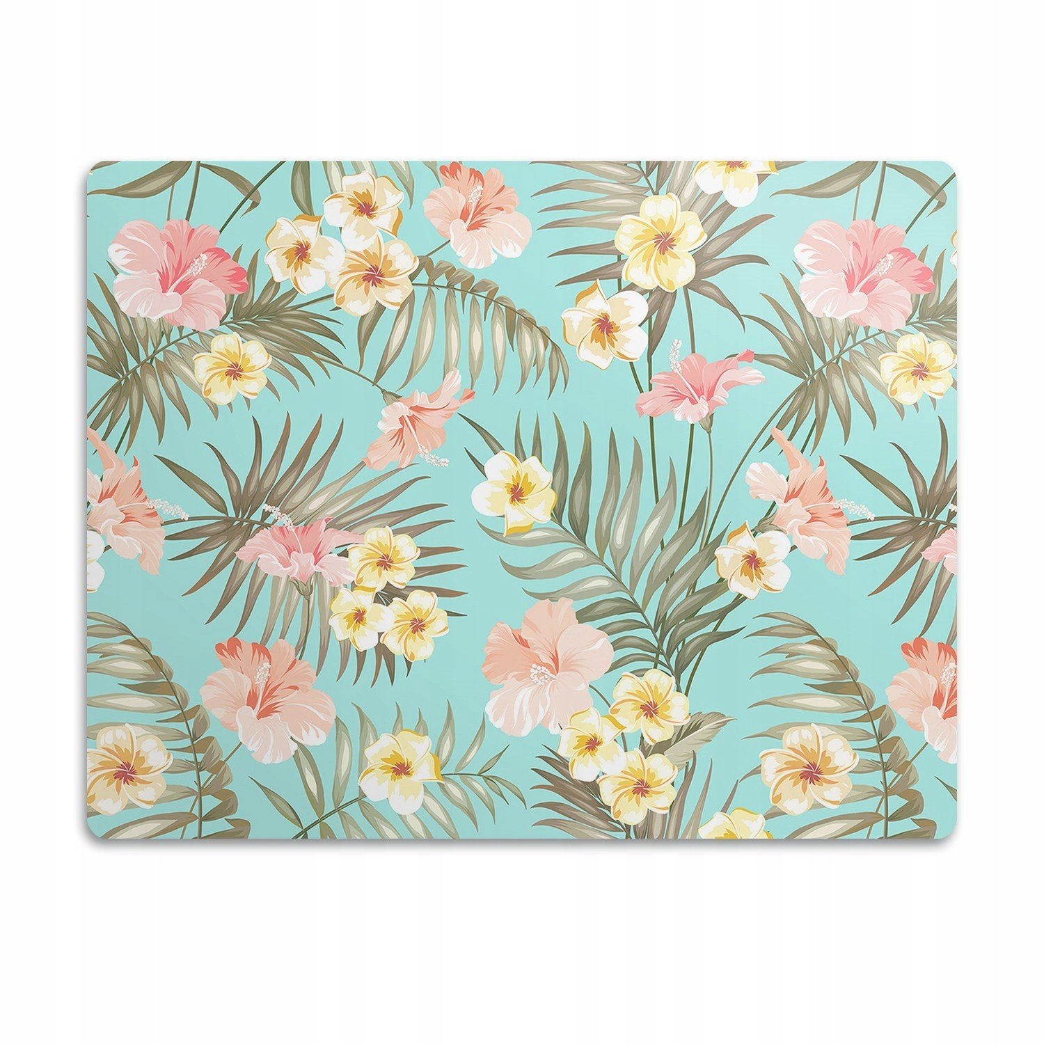 Podložka pod kočičí toaletu Pastelové květiny 90x60 cm