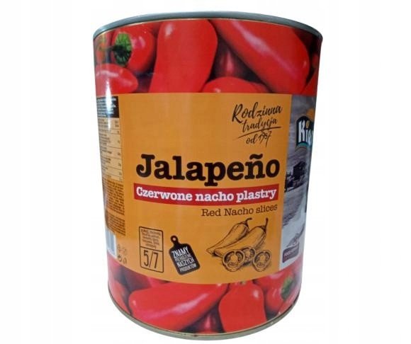 Paprika Jalapeno Červená Nacho 3KG Plátky