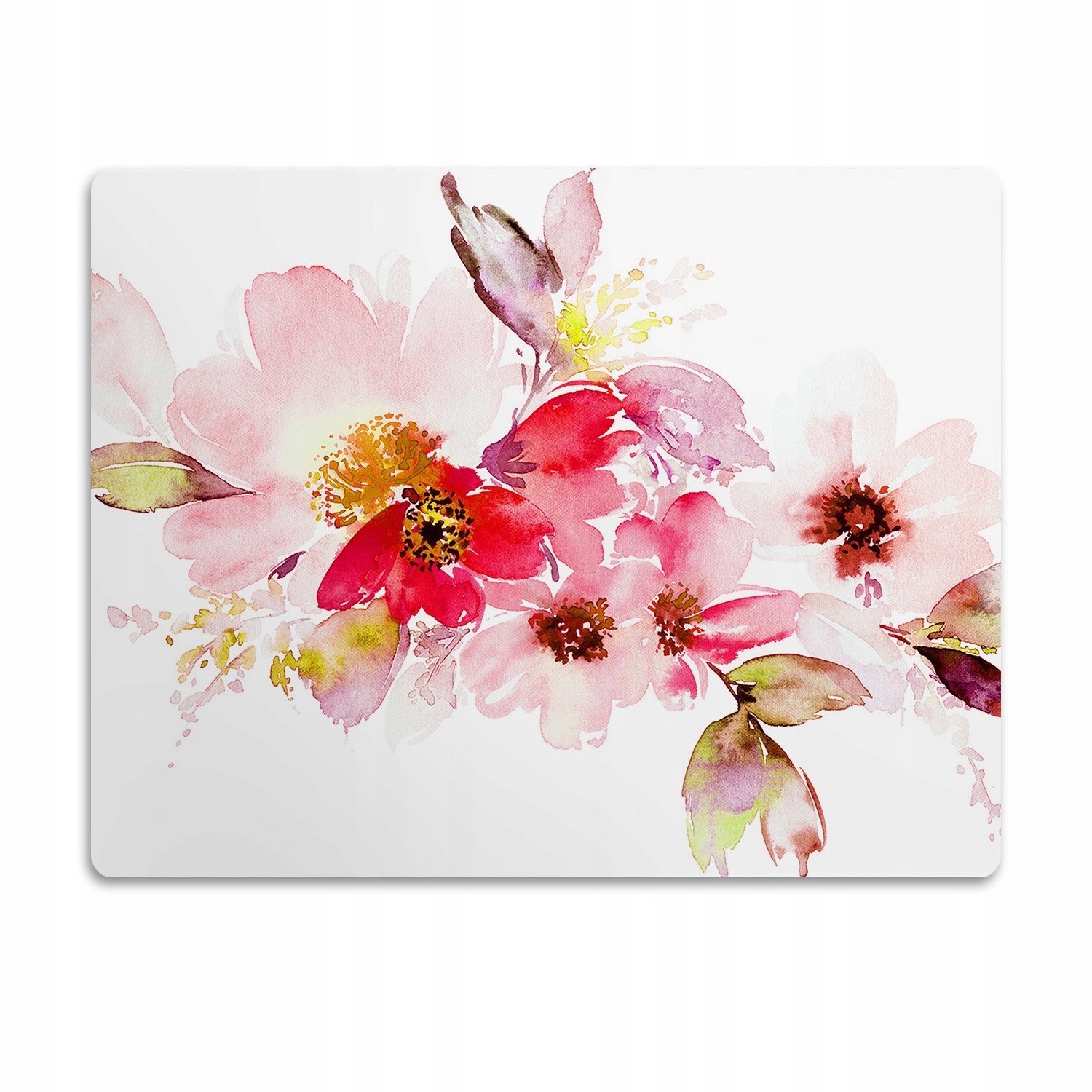 Podložka pro psa pod misku Dekorativní květiny 90x60cm