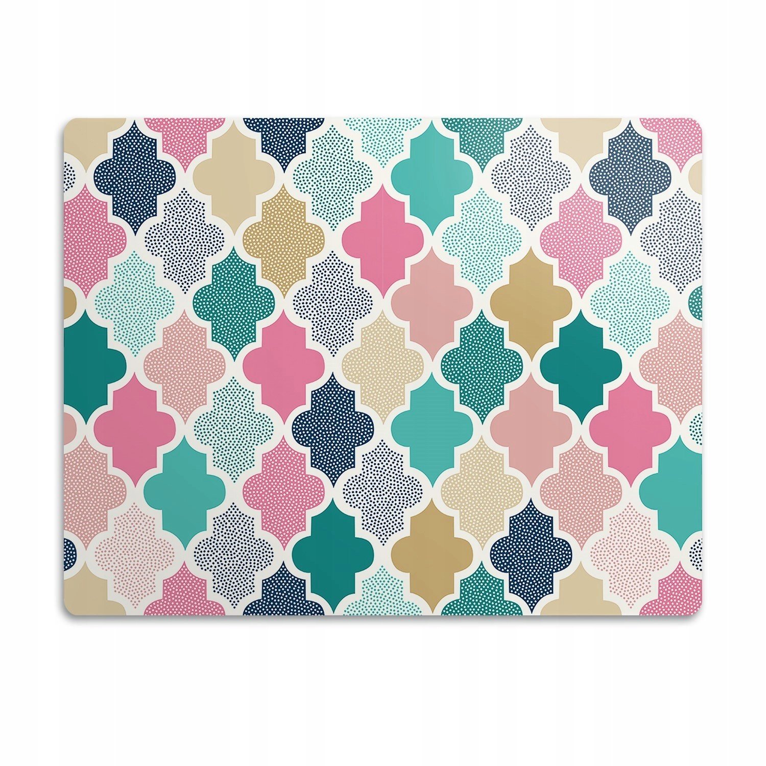 Podložka pod misku pro kočku psa Barevná šablona 90x60