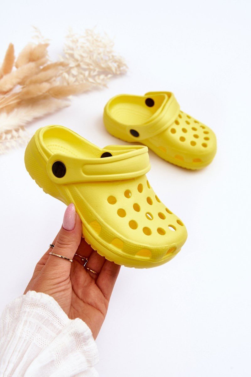 Dětská pěna Crocs Slides Žluté Percy