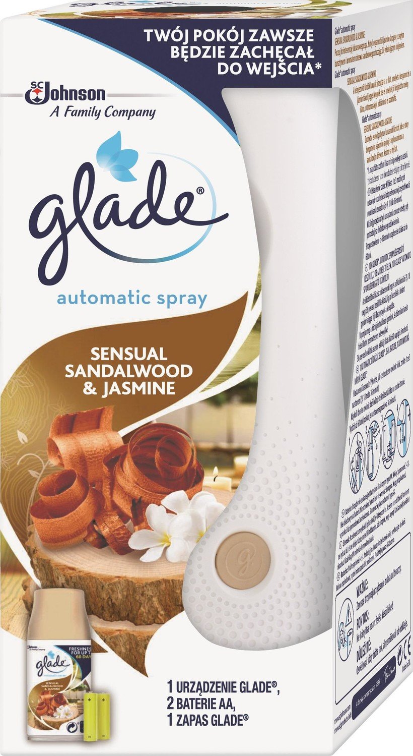 Glade automatický sprej Sensual Sandalwood & Jas