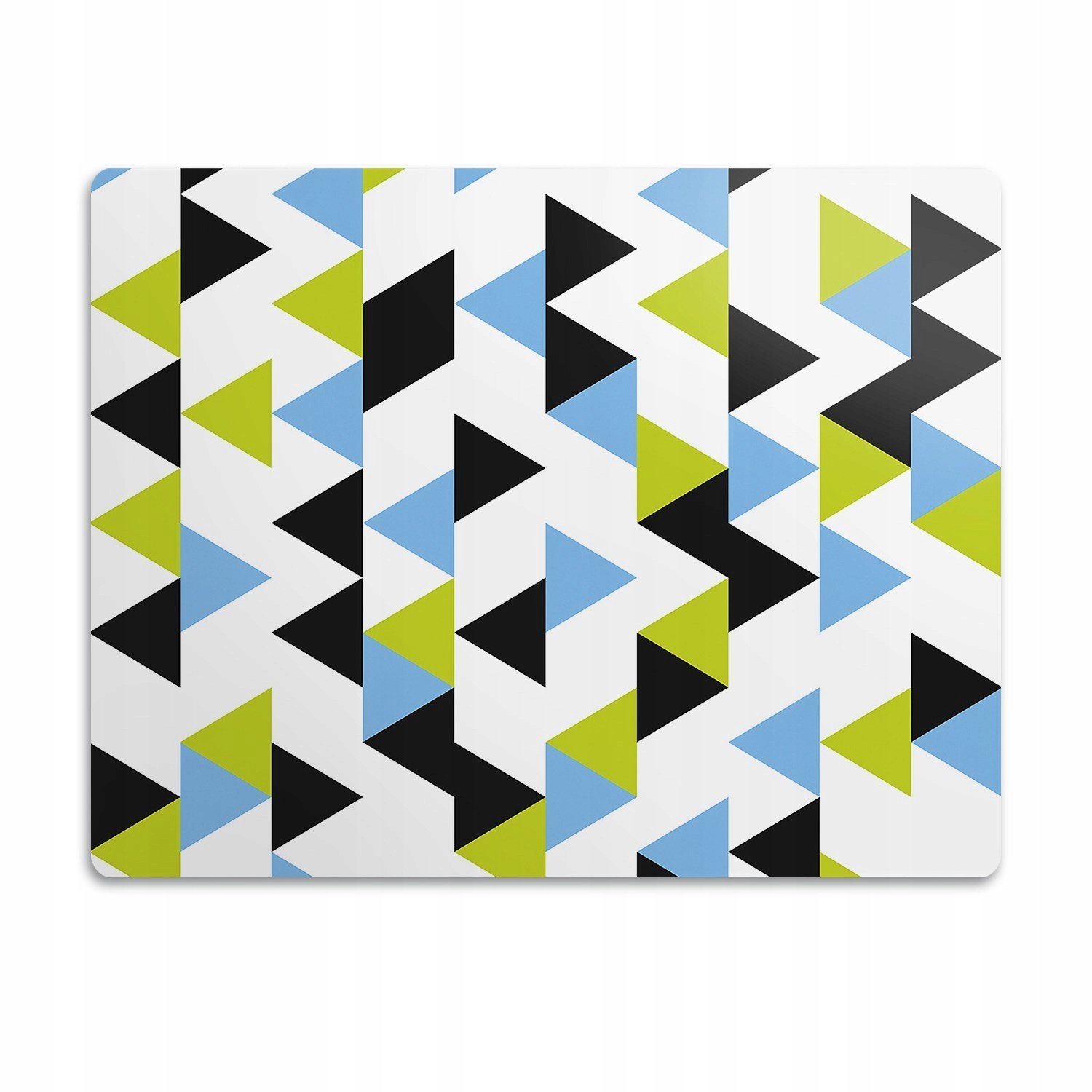 Pro psa podložka pod misku Trojúhelníky bílé pozadí 90x60 cm