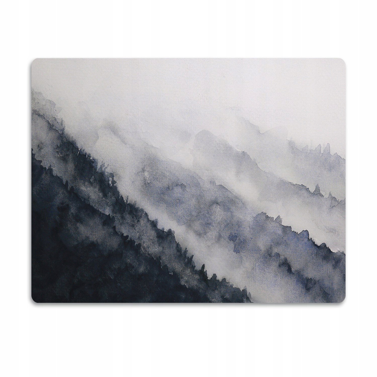 Voděodolná podložka pod misku Hory v mlze 90x60 cm