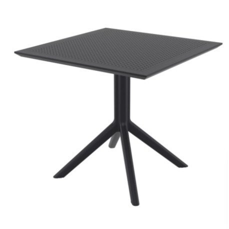 SIESTA Plastový stůl SKY TABLE 80 HODNOTY - barva plastu Siesta béžovo-šedá