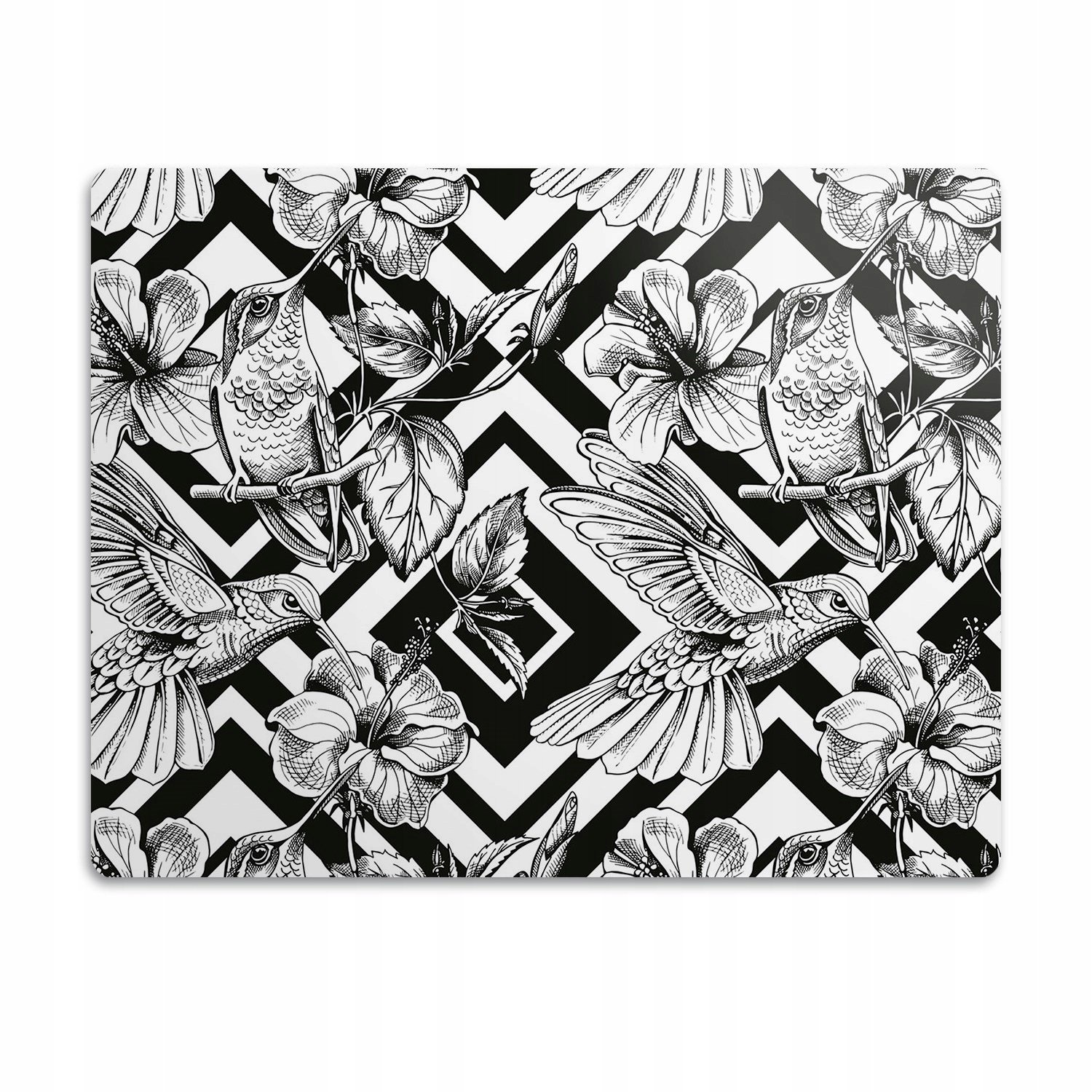 Podložka pro kočku psa pod misky Ptáci kolibří 90x60 cm