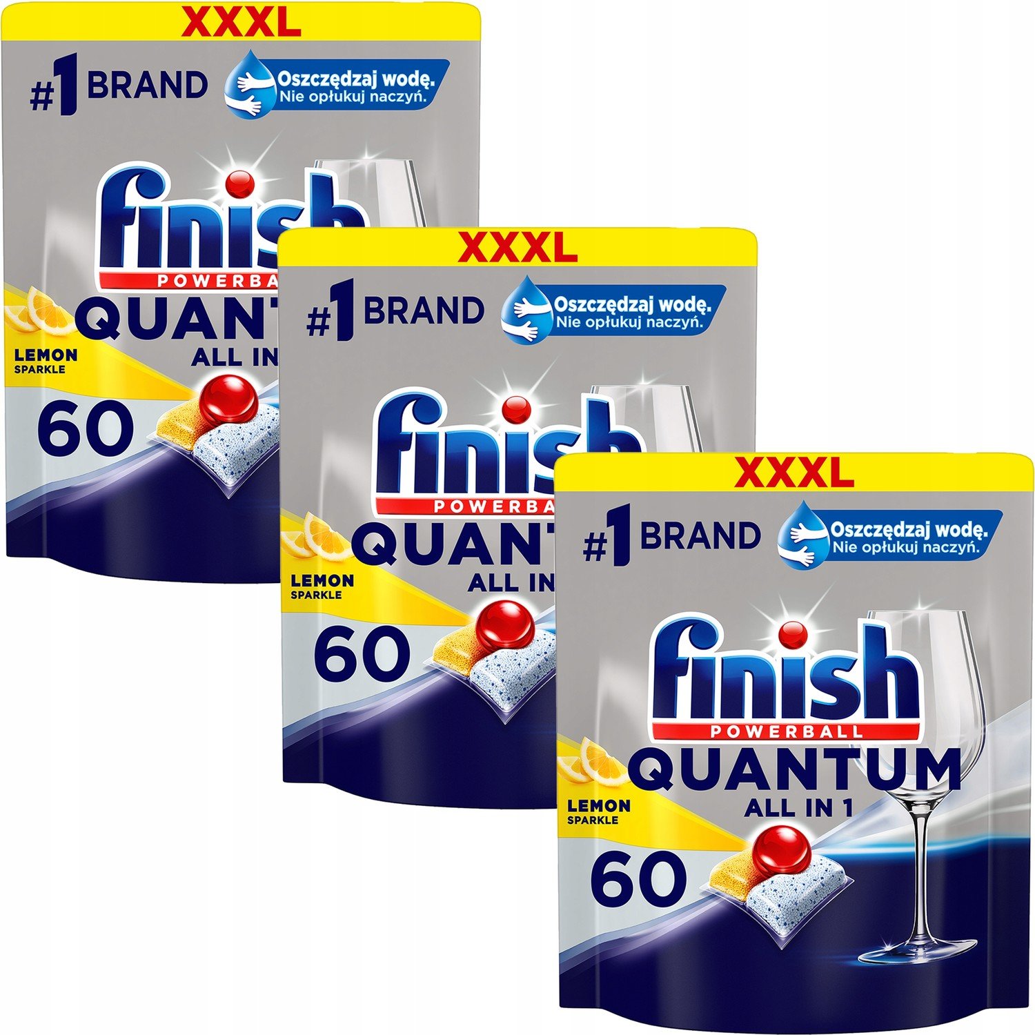 Finish Tablety do myčky Quantum Lemon 180ks