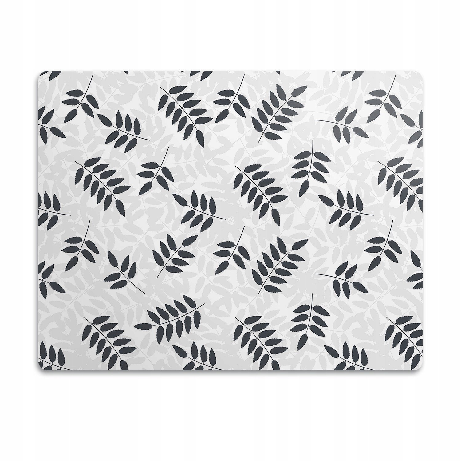 Ochranná podložka pro psa Černé a šedé listy 90x60