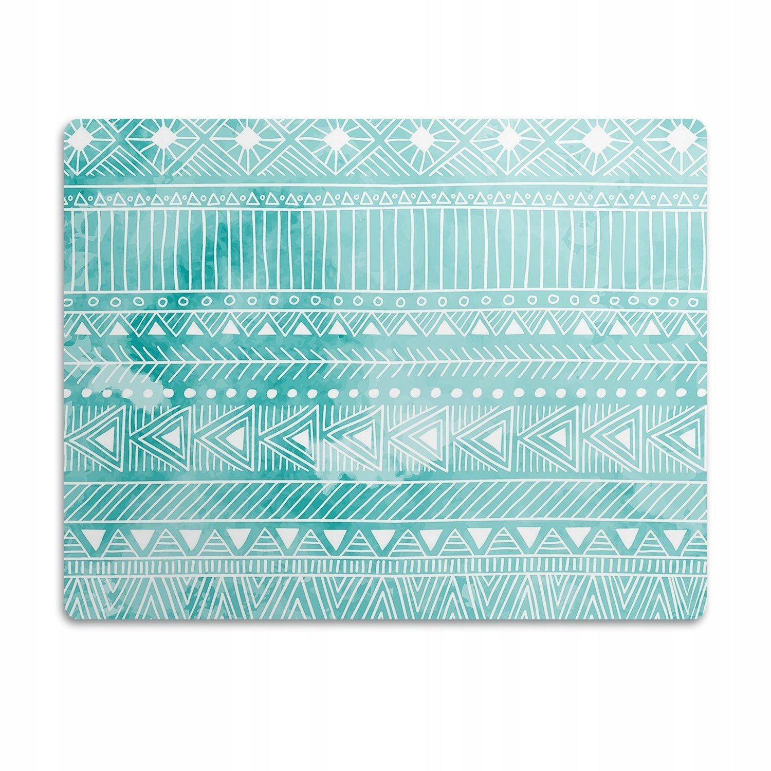 Pod misku podložka pro psa Geometrická tyrkysová 90x60cm