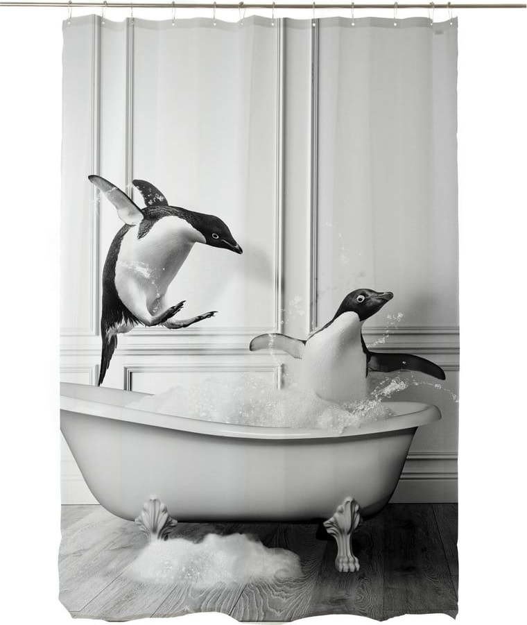 Sprchový závěs 175x180 cm Showe Penguin – Little Nice Things