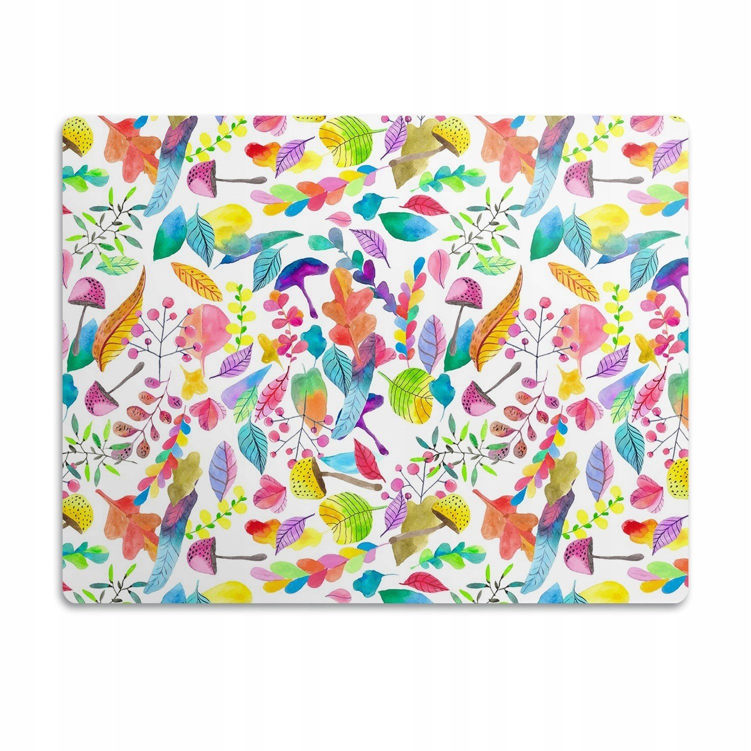 Podložka pod misku pro psa Houby listí 90x60 cm