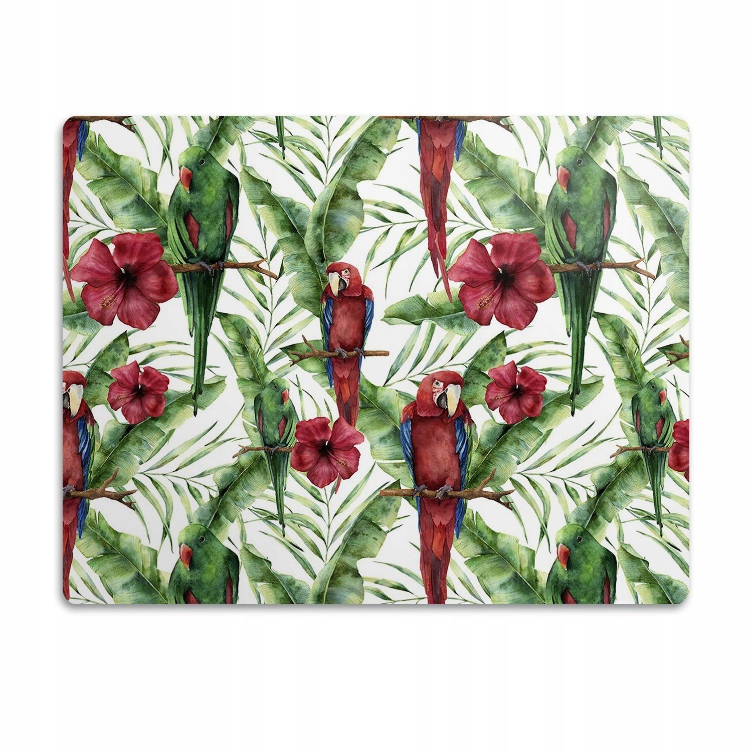 Podložka pro psa pod misku Exotické papoušky 90x60 cm