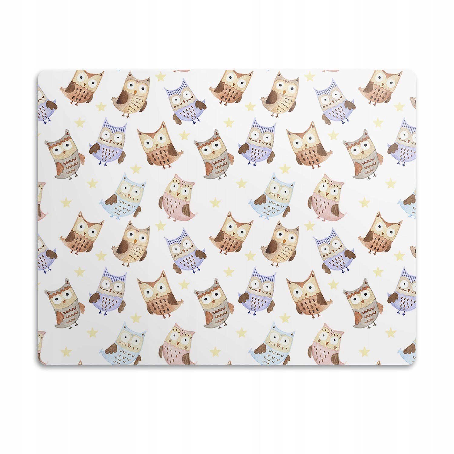 Ochranná podložka pod misku pro psa Sovy 90x60cm