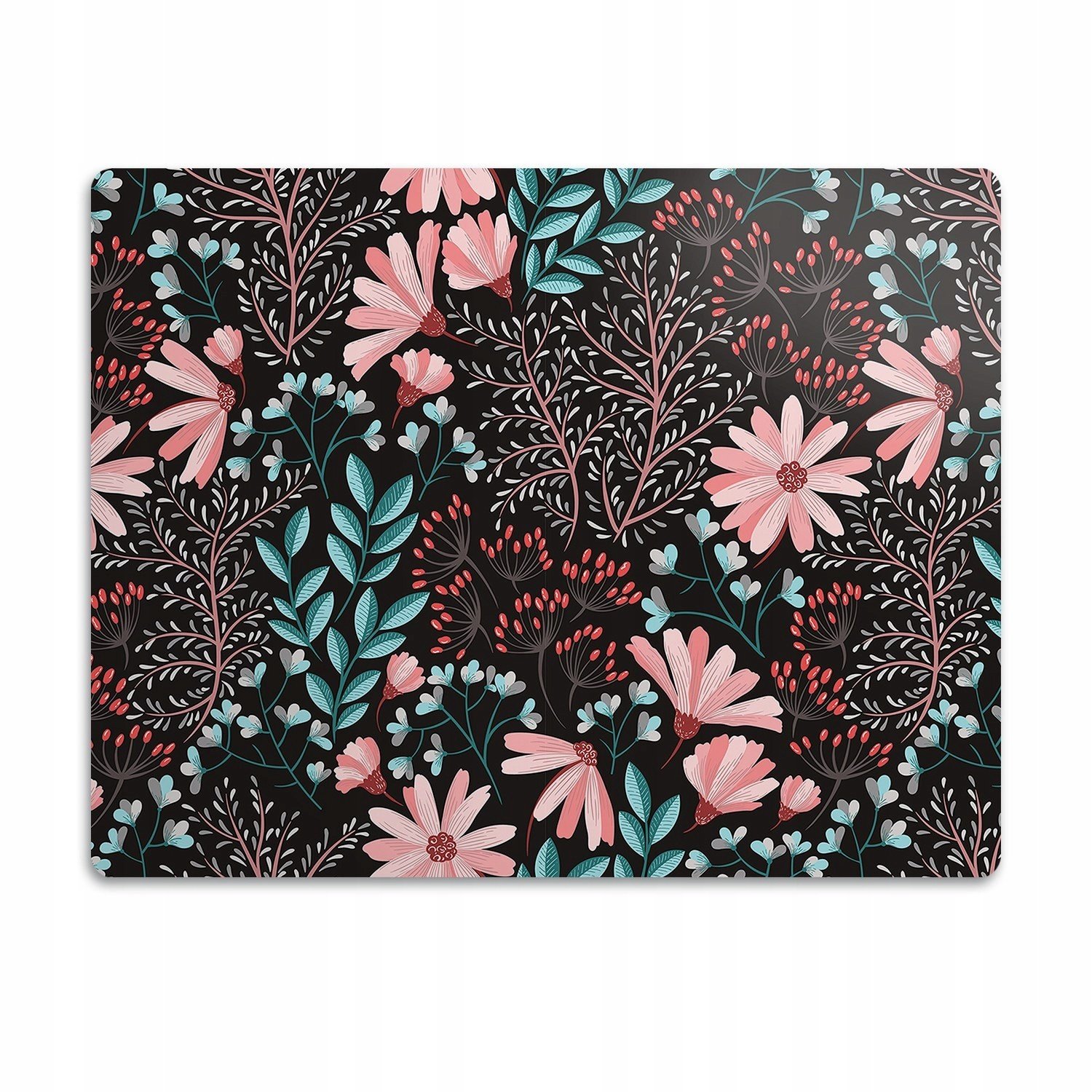 Ochranná podložka pod psí misky Staré květiny 90x60