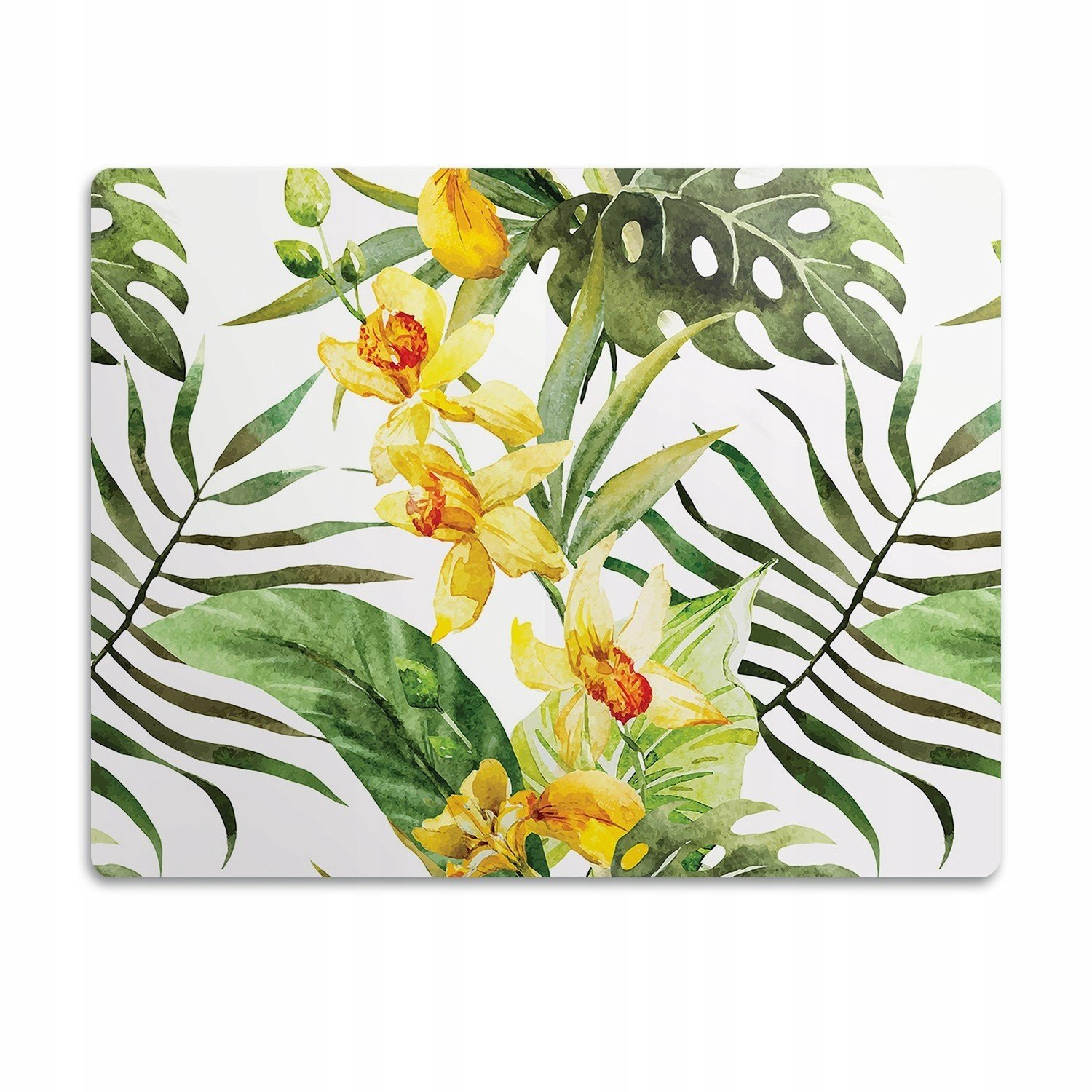 Podložka pro psa pod misku Exotické listy 90x60 cm