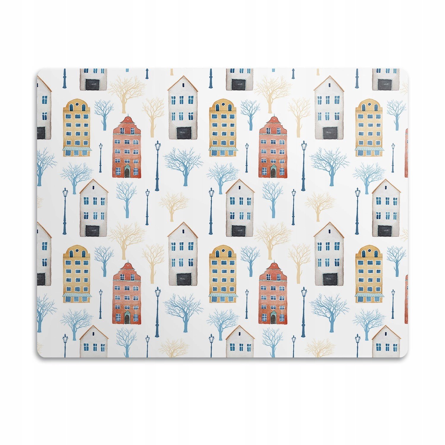 Pro psa a kočku podložka pod misku Město budovy 90x60