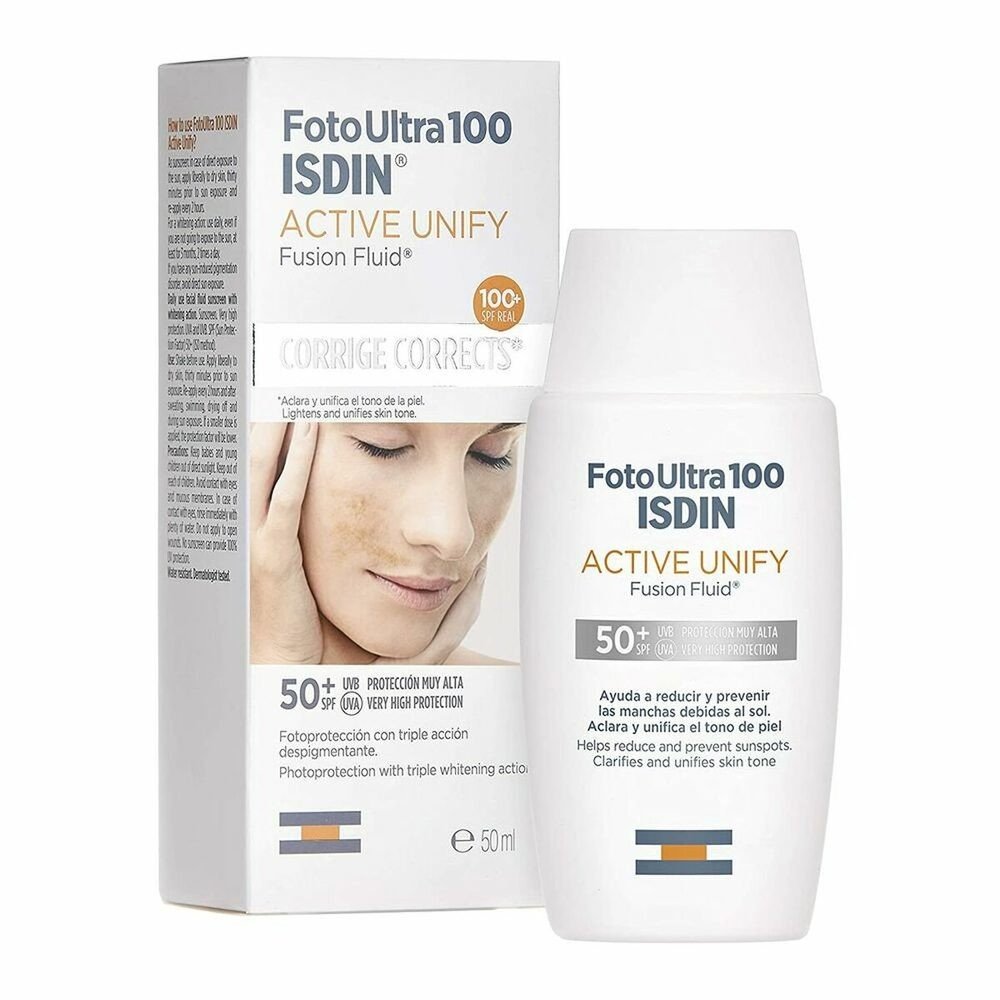 Popron.cz Krém na opalování na tvář Isdin Foto Ultra 100 Active Unify Ošetření proti skvrnám Spf 50+ (50 ml)