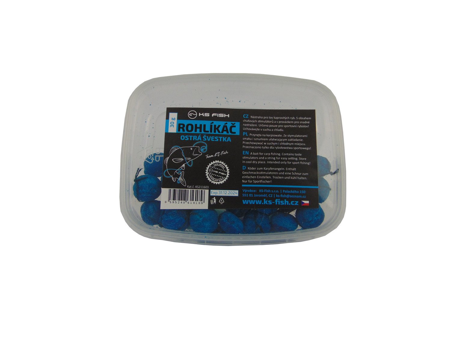 KS Fish Rohlíkáč 30g Ostrá švestka-KS191618