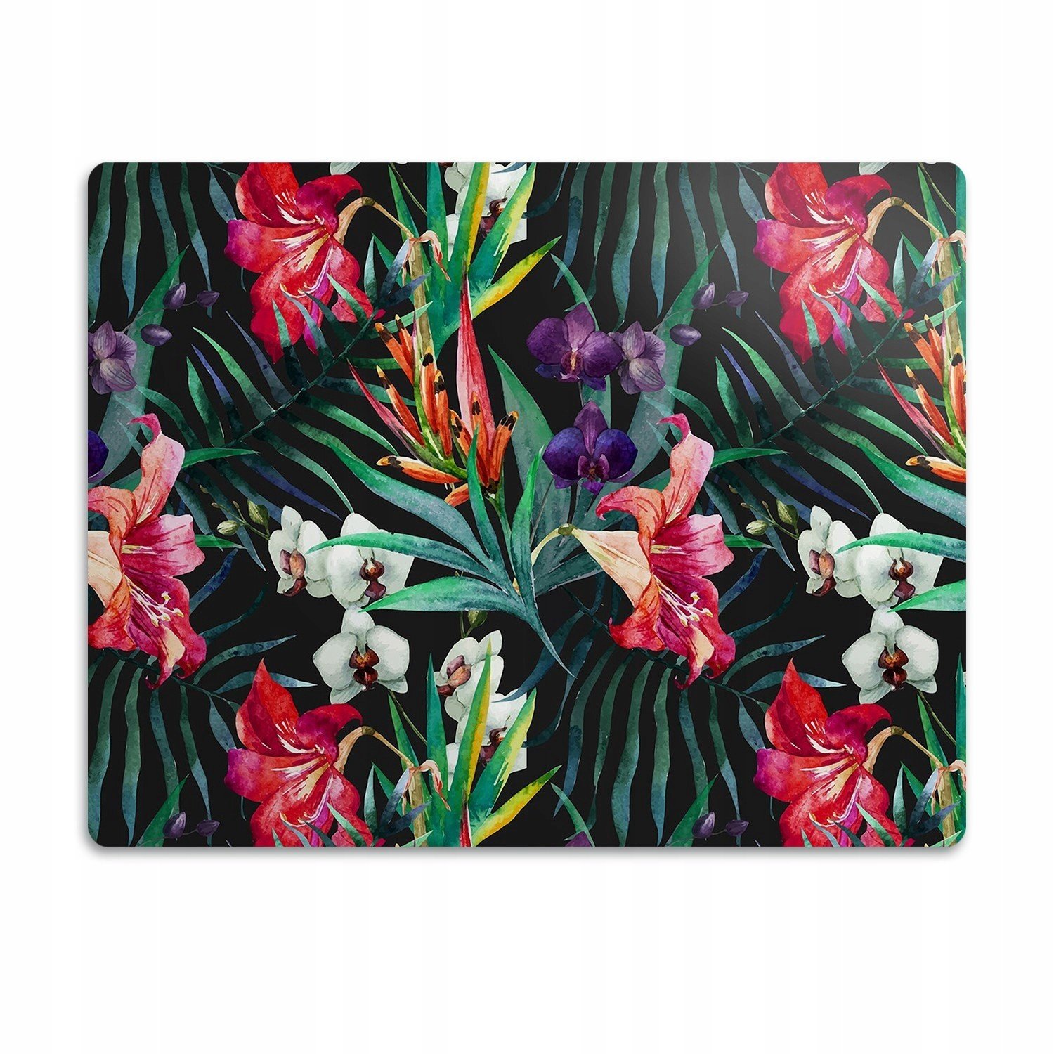 Pro psa a kočku podložka pod misku Džungle květiny 90x60