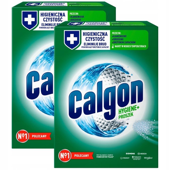 Calgon Hygiene Čistící prášek Pračky 2x1kg