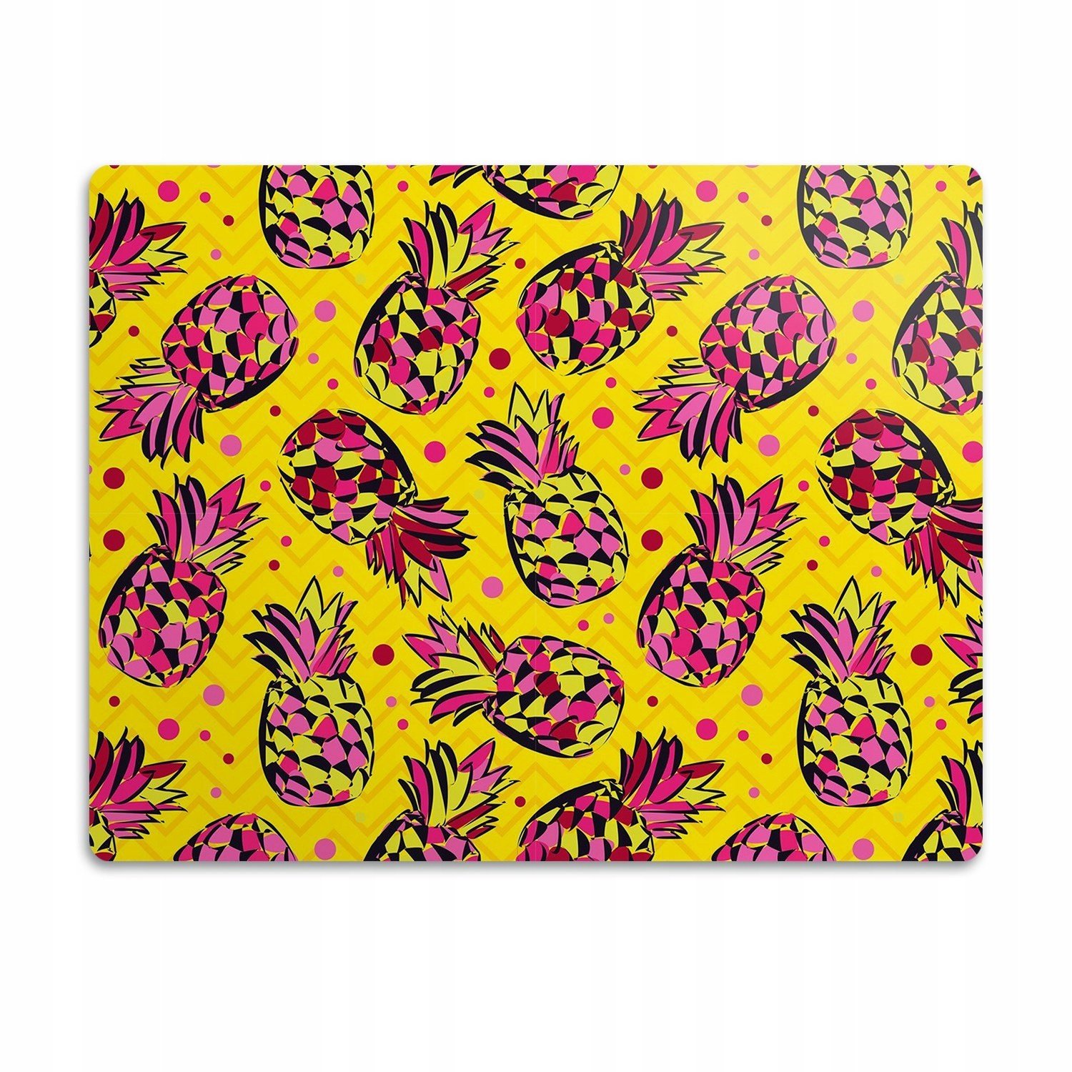 Pro psa a kočku Podložka pod misky Růžový ananas 90x60