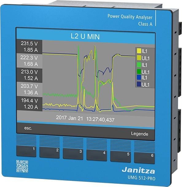Janitza Janitza Electronic analyzátor kvality napětí Kvalitní napětí analyzátor UMG 512-PRO