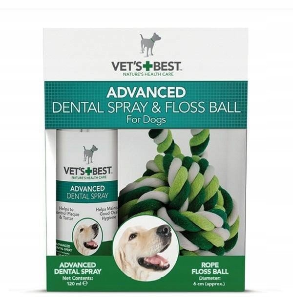 Vet's Best Dental Spray 120ML, Šnorchlovací míček 6cm