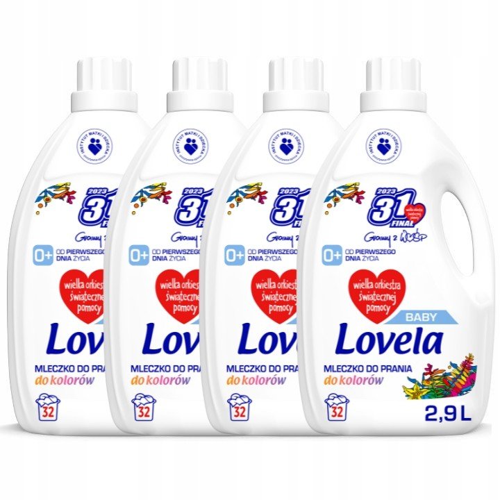 Lovela Baby Prádelní mléko Barva 2,9L x4