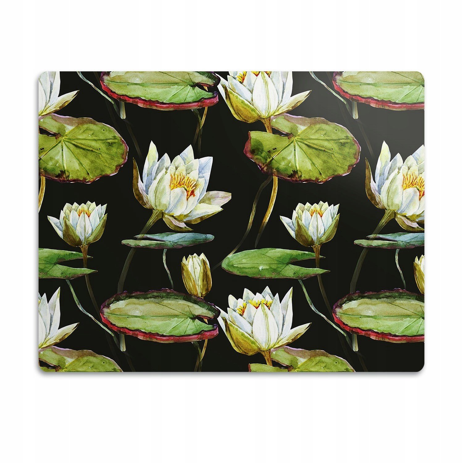 Podložka pod misku voděodolná Lotosové květy 90x60 cm