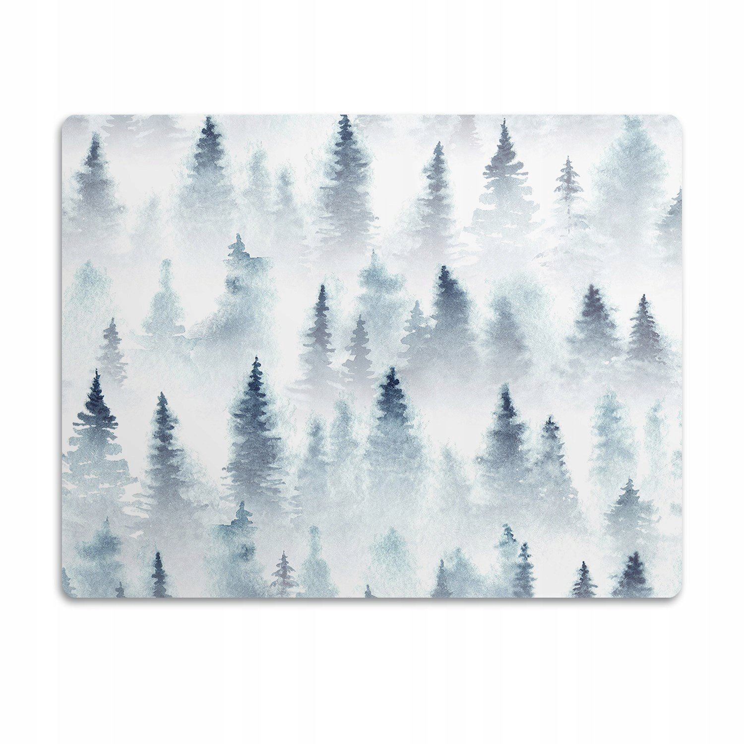 Podložka pro kočku a psa pod misku Mlhavý les 90x60 cm