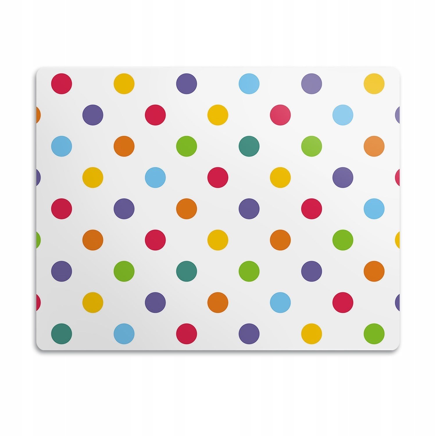 Podložka pro psa pod misku Barevné tečky 90x60