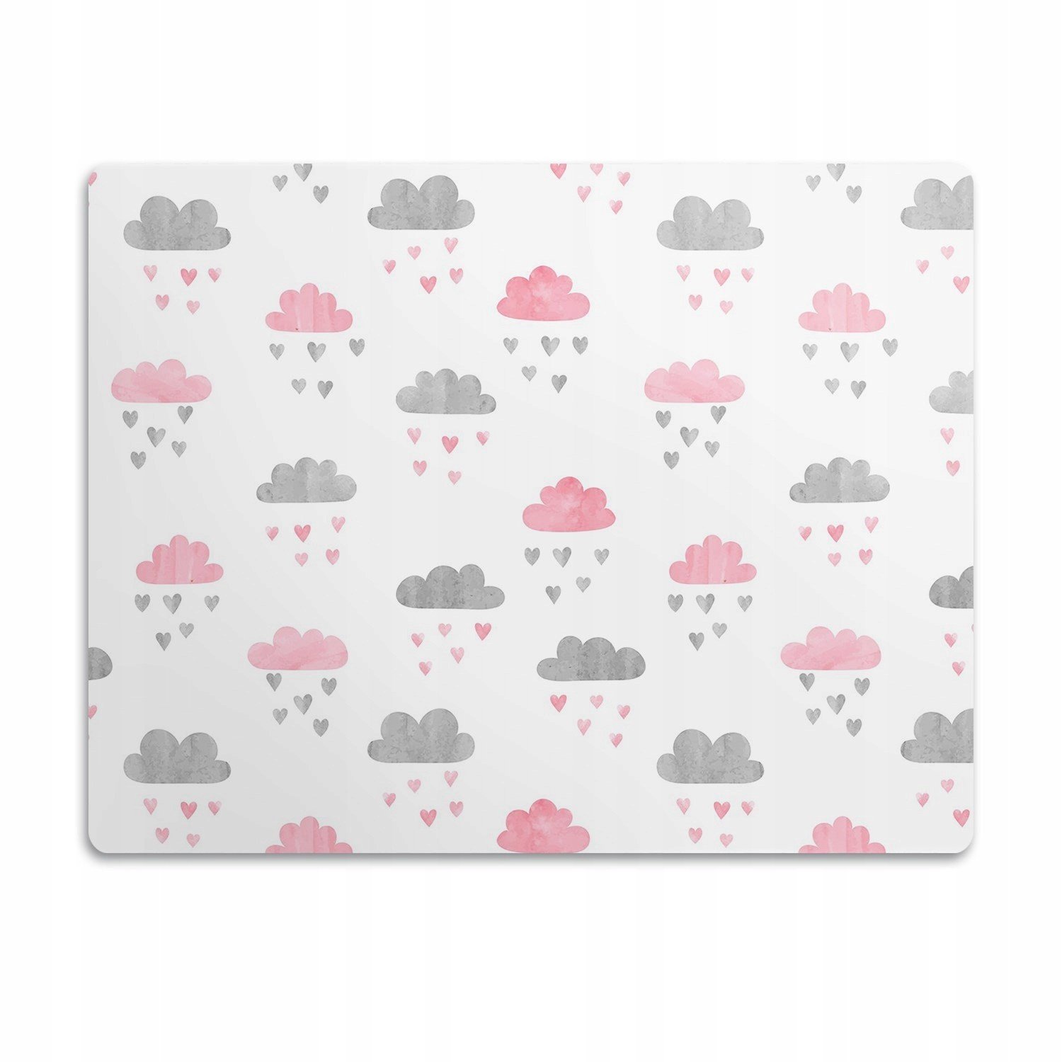 Pro psa kočky podložka pod misky Dešťové mraky 90x60