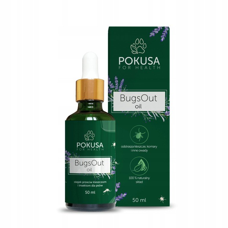 Pokusa BugsOut Oil 50ml Olej na klíšťata kočky