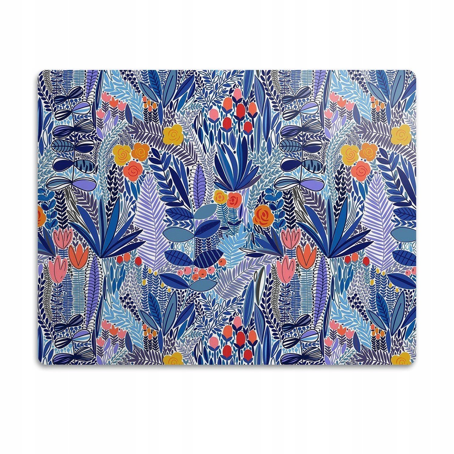 Flexibilní podložka pod misku Modré rostliny 90x60